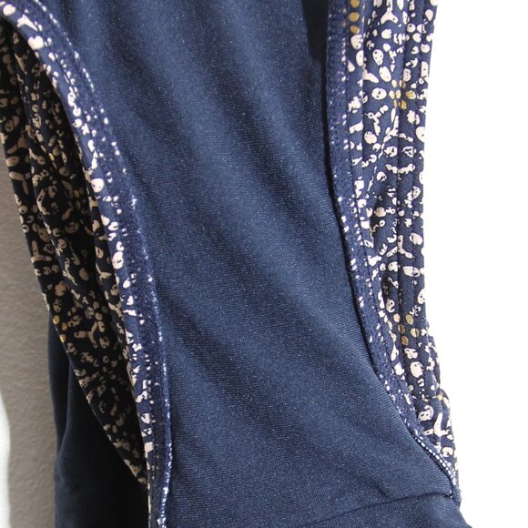 Bond-Eye Australia Nip Tuck Bikini Set Swimsuit Gold Foil Blue Size 6 D/DD - Picture 7 of 14